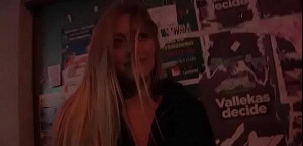  Fucking an blonde party girl we found in the streets of Madrid!